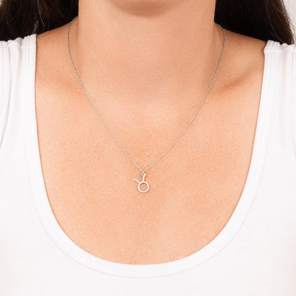 Starlit Self Zodiac Charm Necklace – Astrology Sign Pendant in Stainless Steel or 18K Gold Finish