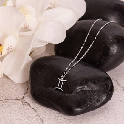 Starlit Self Zodiac Charm Necklace – Astrology Sign Pendant in Stainless Steel or 18K Gold Finish