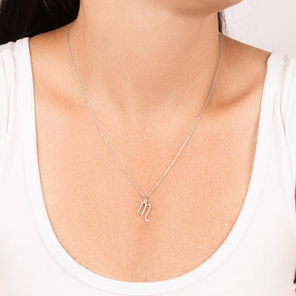 Starlit Self Zodiac Charm Necklace – Astrology Sign Pendant in Stainless Steel or 18K Gold Finish