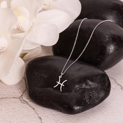 Starlit Self Zodiac Charm Necklace – Astrology Sign Pendant in Stainless Steel or 18K Gold Finish