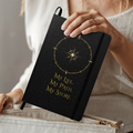 Starlit Self Celestial Journal – “My Life. My Path. My Story.” – Faux Leather Hardcover Writing Notebook