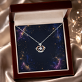 Starlit Self Crown Light Necklace – Sterling Silver Crown Pendant with Dancing Cubic Zirconia